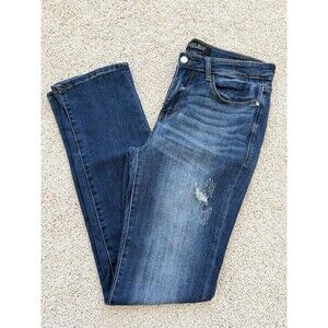 Judy Blue Women’s Jeans 30 High Rise Straight Leg Medium Wash Blue Stretch